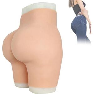 Adima Naadloze Siliconen Kont Slipje Realistische Heupvergroting Ondergoed Nep Vagina Slipje voor Crossdressers Transgender,Brown(basics)