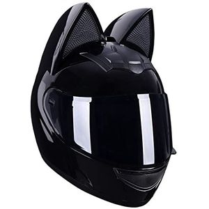 Motor Kat oren Helm Motorfiets Integraalhelmen Met Vizieren Motorcross Helmen DOT/ECE Goedgekeurde Full Face Racing Motorhelm, Voor Volwassen Mannen Vrouwen 13,L