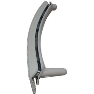 Auto interieurdeurgrepen Voor BMW X5 X6 E70 E71 E72 2007-2014 Linker Rechter Binnendeurhendel Voor Passagiers Met Leren Bekleding(Right Gray)