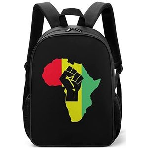 Black Power Fist met Afro Lichtgewicht Rugzak Reizen Laptop Tas Casual Dagrugzak voor Mannen Vrouwen