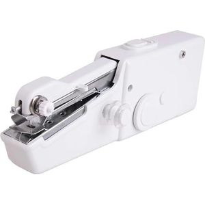 Elektronische naaimachines Draagbare Mini-naaimachine Huishoudelijke Elektronische Naaimachines Quick Stitch Naai Handwerken Snoerloze Kleding Stoffen Handgereedschap Voor beginners(Color:White Set B)