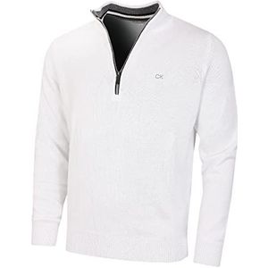 Calvin Klein Golf Heren Katoenen Trui-Witte sport-M