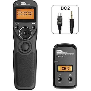 PIXEL TW-283 DC2 Draadloze afstandsbediening met timer, compatibel met NK D7500 D5600 D3300 D5300 D7100 D7200 D610 D750