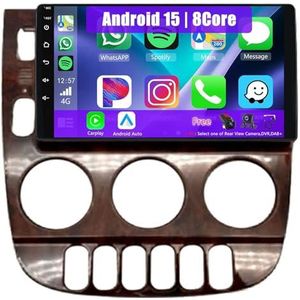 Android Radio voor Benz ML350 (W163) 2001-2005, 9 inch Touchscreen Autoradio met Wireless CarPlay Android Auto Bluetooth WIFI(B,4Core(1+32GB))