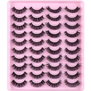 Look Eye 20 Pairs Russische Pluizige D Krullend Herbruikbare 3D Eye Pluizige Nep