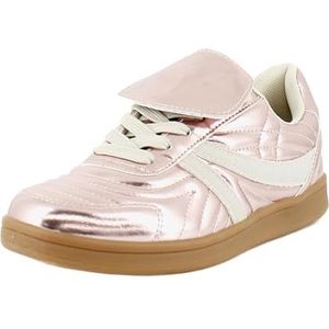 Steve Madden Women's Madrid Sneaker, Pink Metallic, 10