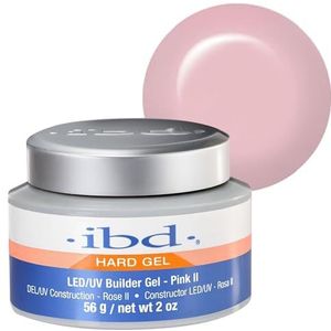 IBD Hard Gel - LED/UV Builder Gel Pink II, 1 verpakking (1 x 56 g) - MADE IN USA - Thuis nagels maken - zonder afspraken en lawaaierige nagelsalons
