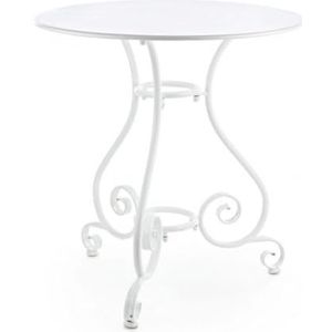 KONTE.DESIGN Tafel Etienne van wit staal Ø 70 cm