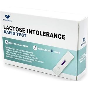 BlissKiss - Lactose Intolerantie Testkit - Zelftestkit voor Baby's en Volwassenen - Inclusief Meertalige Instructies