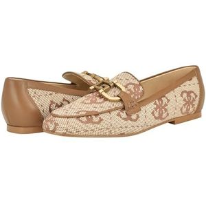 Guess Isaac Loafer voor dames, Beige Bruin Logo 210, 35 EU