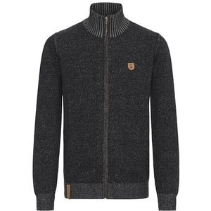 INDICODE JEANS Gebreid vest 'Andy'  zwart
