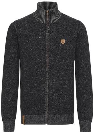 INDICODE JEANS Gebreid vest 'Andy'  zwart