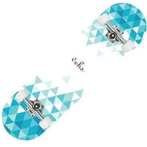 Skateboarders 80cm/31"" volwassen esdoorn compleet skate board Cool Double Rocker Skateboard High Speed ​​Drift Skateboard (Kleur : 80cm-28)