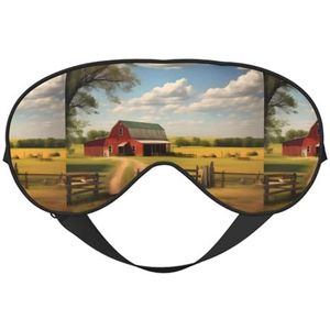 Ranch View Unisex elastische verstelbare gesp ontwerp verduisterende slaap oogmasker voor thuis reizen yoga kantoor dutje