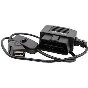 Hardwire USB Auto Oplaadkabel met Schakelaar Knop USB Vrouwelijke 5V Twee Mode Accessoire Onderdelen voor cam