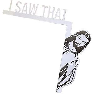 Ik dat Jezus-teken | Houten Deurkozijn Decor - I Saw That Jesus Deur Frame Decor voor Spiegel Kast Stoel Lade Meubels, Deur Sitter Houten Hoek Decoratie Yeeda