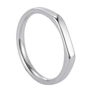 Dames roestvrij staal eenvoudige ring goud, zilver, zwart klassieke ring paar sieraden geschenken (Color : Steel Color_12)