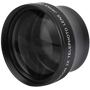 Cameralens, 37 MM 2X Professionele HD-converter Telelens, geschikt voor camera met 37 mm lensdraad