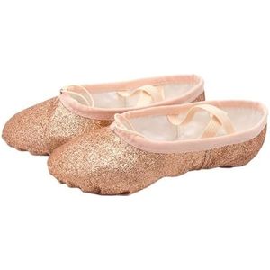 Balletschoenen, glinsterende balletdansschoenen, yoga-gymnastiek, platte pantoffels, roze, blauw, roze, rood, kleuren, balletdansschoenen voor meisjes, kinderen, vrouwen, leraren, balletschoenen voor