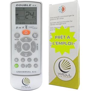 Wellclima, Afstandsbediening compatibel met Olimpia Splendid Unico, Issimo en Climapiù, volledig alternatief voor het origineel, direct klaar voor gebruik zonder configuratie, batterijen inbegrepen,