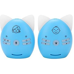 Babygeluidsmonitor, audiobabyfoon 200‑300 m met geluidswaarschuwing Muziek voor ouderen voor thuis voor ouderen Two Way Talk voor baby Slapen voor peuters voor baby(EU-stekker)