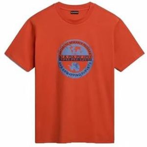 Napapjiri Heren T-shirt met korte mouwen, S-Bollo SS 1, Oranje