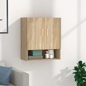 DIGBYS Wandkast Sonoma Eiken 60x31x70 cm Engineered Wood