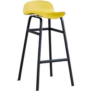 Keuken Kruk Smeedijzeren Barkrukken Barkrukken Hoge Stoelen Moderne Eenvoudige Rugleuning Lichte Luxe Industriële Stijl Barkrukken Barkruk Hout(Yellow,B)