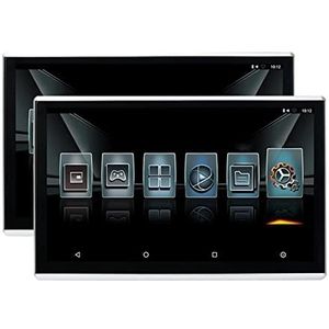 Draagbare dvd-speler voor videospelers op hoofdsteunen in auto's HD 4K Auto TV Hoofdsteun Monitor Touchscreen 9/10 Inch Auto Achterbank Display Auto Video Spelers HDMI met HD-roterend scherm (Color :