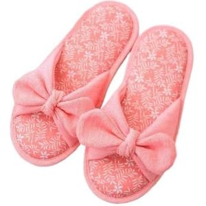 JMORCO Dames Slippers Lente Zomer Slippers Voor Vrouwen Thuis Indoor Slaapkamer Schoenen Thuis Schoenen Zachte Katoenen Slippers, roze, 37.5 EU