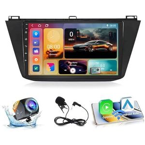 Android 15 GPS Navigation Stereo voor VW Tiguan 2017-2019 9 Inch 2 Din Car Stereo Radio met CarPlay AHD Omgekeerd beeld Bedieningselementen op het stuur(H6 6G+128G)