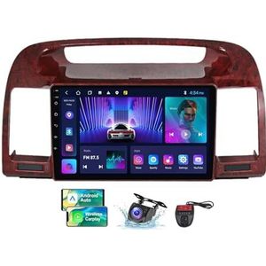 Voor Toyota Camry 5 XV 30 2001-2006 Android 13 Carplay Autoradio, 9 inch Scherm Radio Android Auto Bluetooth Handsfree 4G WiFi FM/RDS/DAB+ Radio HiFi Achteruitkijkcamera + DVR(B,NF-1)