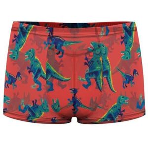 Pop En Kleurrijke Leuke Dinosaurussen Heren Boxer Slips Sexy Shorts Mesh Boxers Ondergoed Ademend Onderbroek Thong