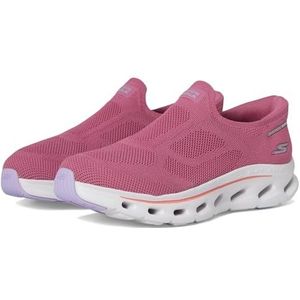 Skechers Women's Go Walk Glide Step 2.0 Annette Hands Free Slip-Ins Sneaker, Mauve/Multi, 10.5