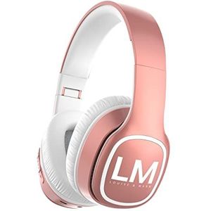 Louise Draadloze hoofdtelefoon, over-ear, bluetooth, opvouwbaar, bekabelde en draadloze headset met microfoon, enorme speeltijd, zachte oorkussens en draagtas voor mobiele telefoon, pc, tv