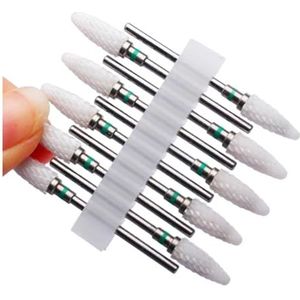 Nagelboorset, Nagelboortjesset for manicure, verpakking van 10 stuks Carbide aardbeinagelboortjes for manicure Gellak verwijderen Multicolor(No45)