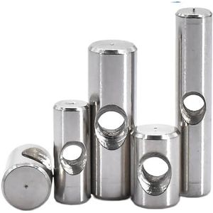 Meubelcilinderbouten, 304 SS dikke cilindermoer M4-M6 met kruisgat en hamerinzetstuk, verpakking van 5 of 8 10-30 mm(8pcs,M6x30)