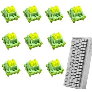 Xasbseulk Schakelaars voor mechanisch speltoetsenbord, soepele stille schakelaars, stil - voorsmering toetsenbordschakelaars met 5 pinnen