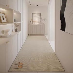 Antislip tapijtloper voor binnen, 8 mm dik modern geometrisch ontwerp woonkamertapijten, vloerdecoratie voor thuis/kantoor/ingang/badkamer wastafel, 60, 80, 100, 120 cm breed (afmetingen: 100 x 150