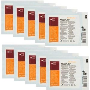 Smith & Nephew Meloline Individuele Steriele Niet Aanhankelijke Verbanden, 100g Melolin55 - (10x)