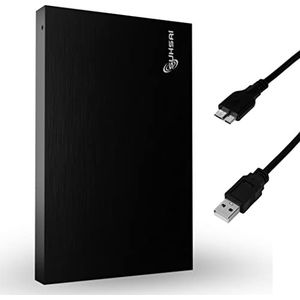 SUHSAI externe harde schijf 320GB USB harde schijf back-upschijf Externe gegevensopslag USB 3.0 draagbare compatibel voor laptop, pc, Mac, gameconsole - zwart