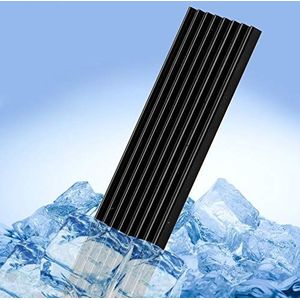 PCIE M.2 2280 SSD Solid State Drive High-speed Thermosilicagel Aluminium Koellichaam Ultradunne Koelrib voor Desktops en Laptops, 70 X 22 X 3 Mm, Zwart (BLACK)