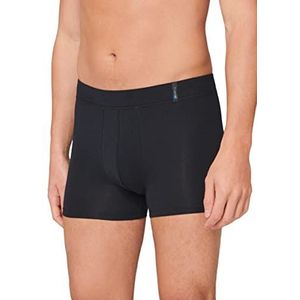 Schiesser Heren shorts ademend en zacht - Long Life Soft, Blauwzwart_149045, XL