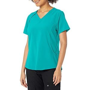 WonderWink Renew Scrub Top met rits voor dames, blauwblauw, medium