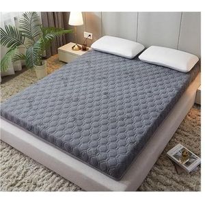 Matras Van Volledige Grootte, Latex Vulmatras Vijflaags Samenstelling Matras Hoge Rebound Gedempte Thuis Verdikte Tatami Matten Spons Matras (Color : Gray 2, Size : 120 * 190CM*7CM)