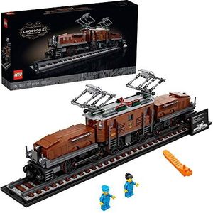 LEGO Crocodile Locomotive 10277 Building Kit; Recreate The Iconic Crocodile Locomotive with This Train Model; Makes a