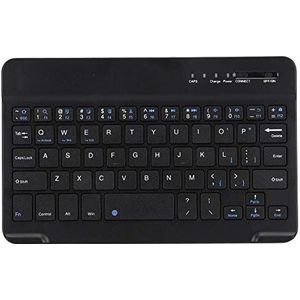 7-8 Inch Tablet Draadloos Toetsenbord Draagbaar Dun Helder Bluetooth-toetsenbord Aluminium Draadloos Bluetooth-toetsenbord voor Android/Zwart