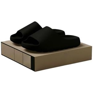 XYNM Slippers Casual Innovatieve Home Design Schoenen Mannen Eva Zachte Zolen Lichtgewicht Exclusieve Merk Slides Op voorraad, Zwart, 48-49