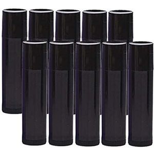 10x 5G Lege Lippenstift Buizen Navulbare Lipgloss Balsem Flessen Flesjes Zwart