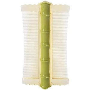 Gulili Dubbelzijdige antistatische haarkam met fijne tanden en handvat, ultradichte tanden om roos te verwijderen, haarstylingaccessoires (groen)